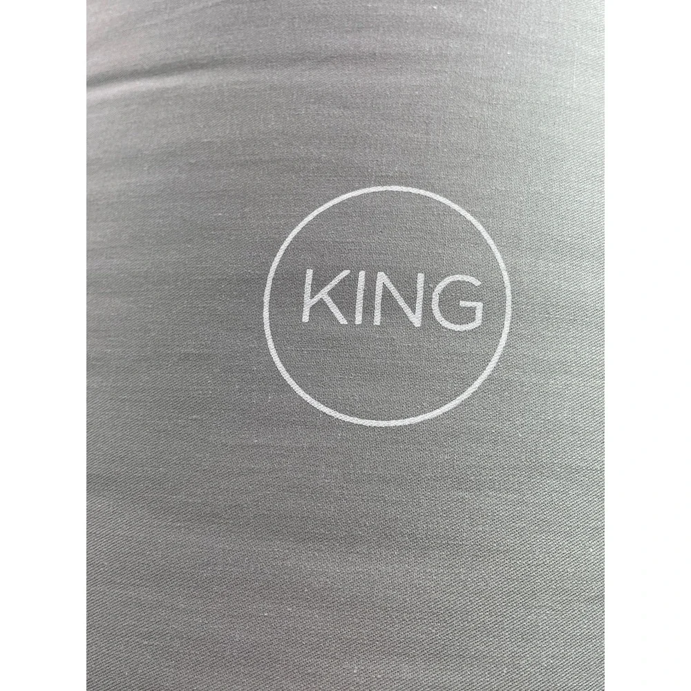 Farm To Home Comforter Unisex King Grey NEW Organic Cotton Down Alternative